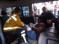 Beyoğlu'nda İETT Otobüsü Önündeki Araca Çarptı Açıklaması 1 Yaralı