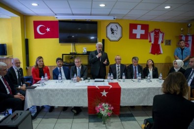 TBMM Başkanı Yıldırım İsviçre'de Lozan Türk Birliği Üyeleriyle Buluştu