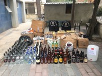 İÇKİ ŞİŞESİ - (Özel) Bahçelievler'de Piyasa Değeri 30 Bin Lira Olan Sahte İçki Ele Geçirildi