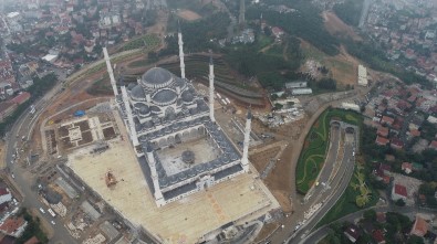 Çamlıca Camii'nde Son Hali Havadan Görüntülendi
