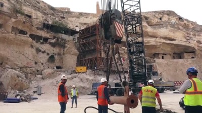 Hasankeyf Kalesi Orta Kapısı'nın Taşınma Süreci Başladı