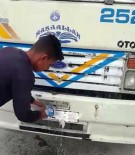 KONTROL NOKTASI - Kamyonun Plakasını Tıraş Köpüğüyle Kapatan Sürücü Yakalandı