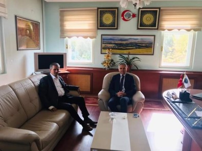 Kaymakam Akın'dan Belediye Başkanı Şentürk'e Ziyaret