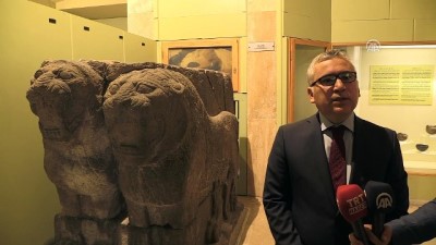 2800 Yıllık 'Çift Aslan' Heykeli Evine Kavuştu