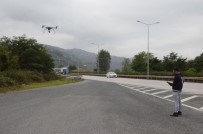 KARADENIZ SAHIL YOLU - Karadeniz Sahil Yolunda 'Drone' İle Trafik Denetimi