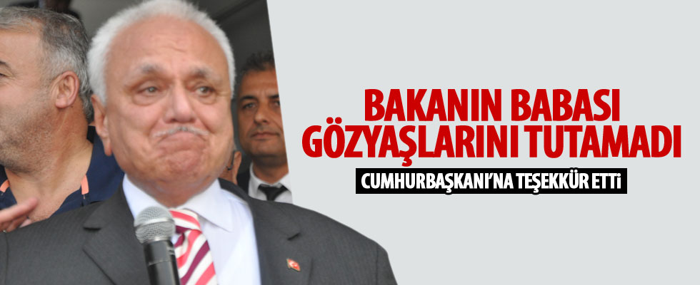 Zehra Zümrüt Selçuk’un babası gözyaşlarını tutamadı