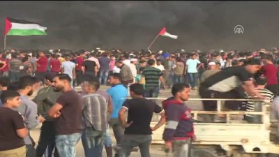 Filistinliler Gösteri İçin Gazze Sınırında Toplanıyor