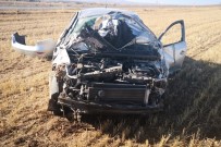 Aksaray'da Otomobil Tarlaya Devrildi Açıklaması 1 Yaralı