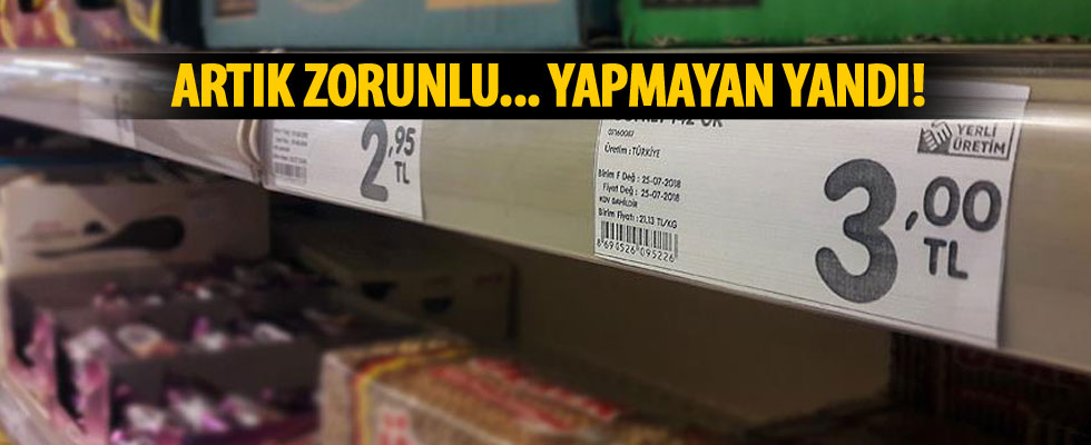 Etiketlerde yeni dönem başlıyor