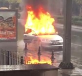 TÜRK HAVA KURUMU - Seyir Halindeki Araç Alev Alev Yandı