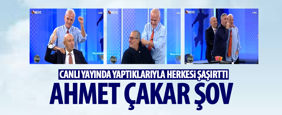 Ahmet Çakar'dan canlı yayında şov