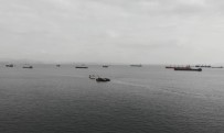 (Özel) Zeytinburnu'nda Batan Geminin Sökülerek Parçalanması Drone İle Görüntülendi