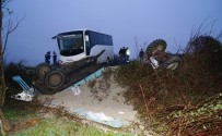 İSMAIL KARA - İşçileri Taşıyan Otobüs İle Küspe Yüklü Traktör Çarpıştı Açıklaması 12 Yaralı