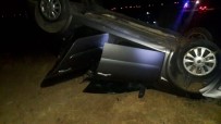 Otomobil Takla Attı Açıklaması 1 Yaralı