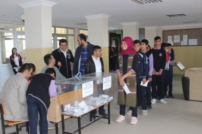Siverek'te Öğrenciler Meclis Başkanlığı İçin Seçime Gitti