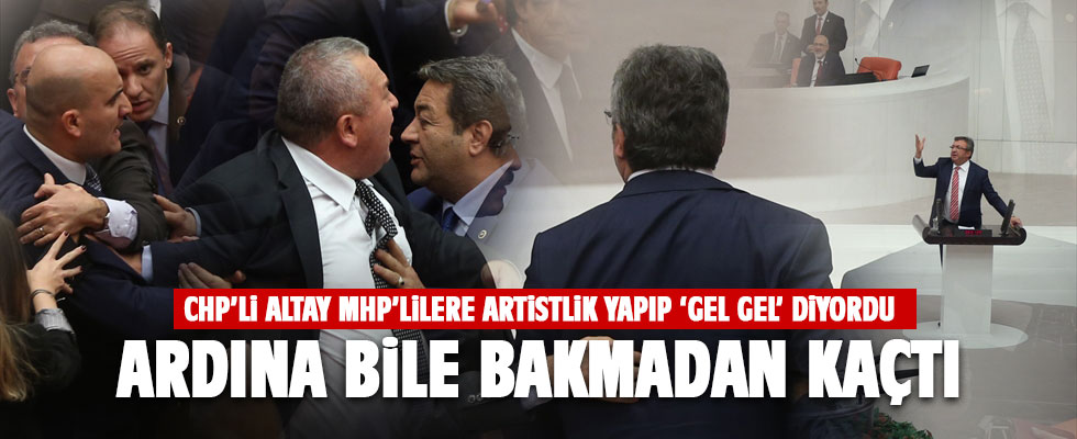 TBMM'de CHP Ve MHP Milletvekilleri Arasında Arbede