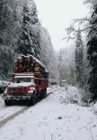 KıZıLKAYA - Kar Yağışı Ormanda Çalışan Sürücülere Zor Anlar Yaşattı
