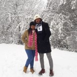 SU KAYAĞI - Maldivli Çift Hayatlarında İlk Kez Kocaeli'de Kar İle Tanıştı