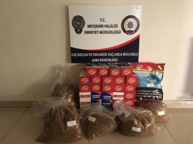 Nevşehir'de 10 Bin 923 Gram Kaçak Tütün Ele Geçirildi