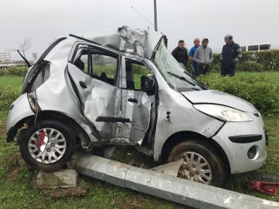 Rize'de Trafik Kazası Açıklaması 1 Ölü