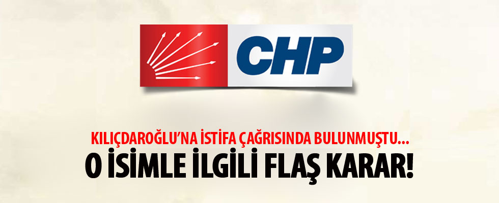 CHP'den flaş Gürsel Erol kararı!