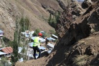 ÇELİK BARİYER - Yerleşim Alanlarını Etkileyen, Düşmesi Muhtemel Kayaların Islahı Çalışmaları Tamamlandı