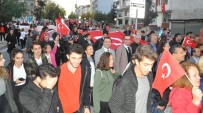 ALİ FUAT TÜRKEL - Bafra'da Cumhuriyet Yürüyüşü