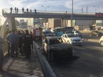 (Özel) E-5'Te Otomobil Alev Alev Yandı