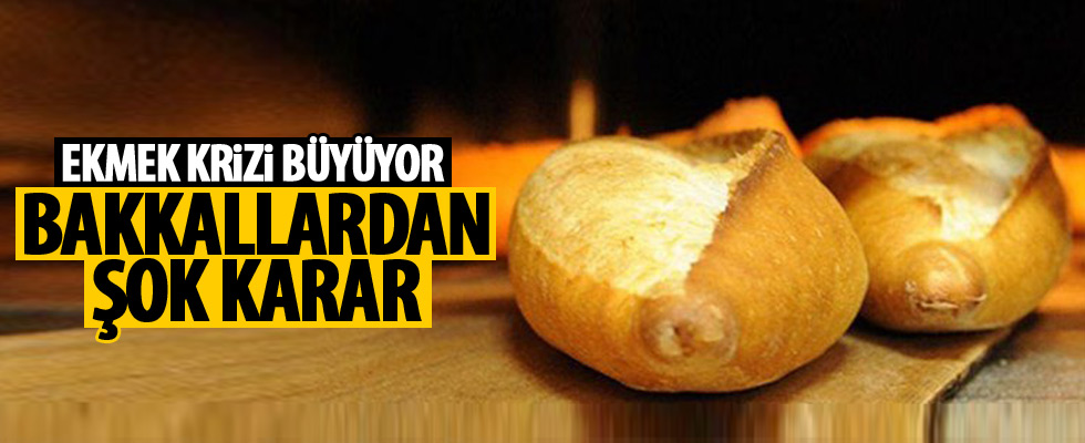 Ankara'daki bakkallardan ekmek kararı
