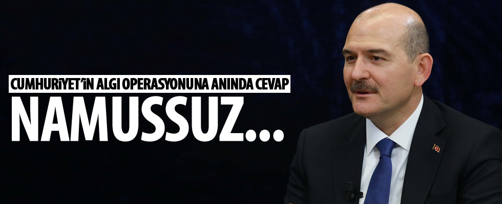 Süleyman Soylu'dan Cumhuriyet'te tepki