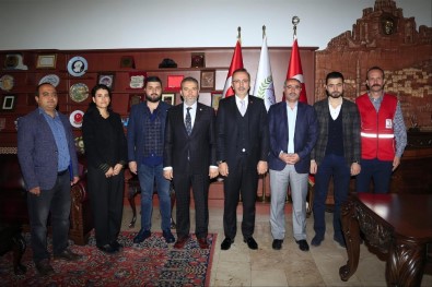 Kızılay Nevşehir Şube Başkanı Civelek, Başkan Seçen'i Ziyaret Etti