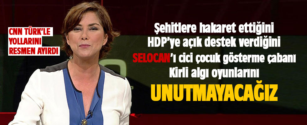 Şirin Payzın'dan CNN Türk'ten resmen ayrıldı
