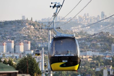 Keçiören'de Teleferik Seferleri Yeniden Başladı