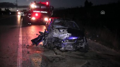 Tekirdağ'da İki Otomobil Çarpıştı Açıklaması 3 Yaralı