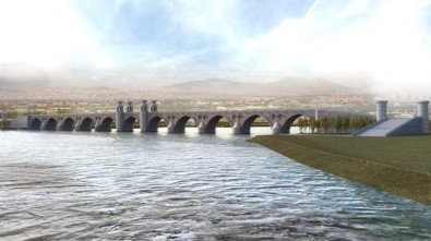Cizre'de 11 Gözlü Taş Köprü İçin İlk Adım Atıldı