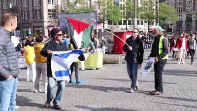 Hollanda'da Filistin Gösterisinde İsrail Taraftarından Saldırı