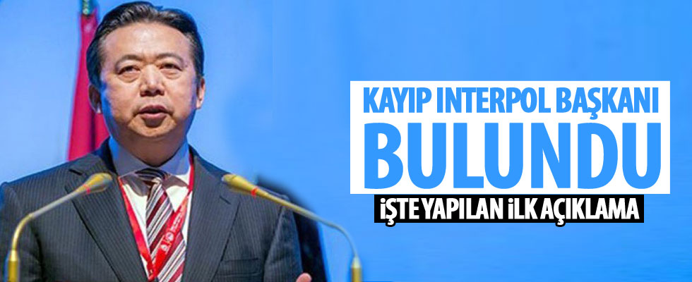 Interpol Başkanı bulundu