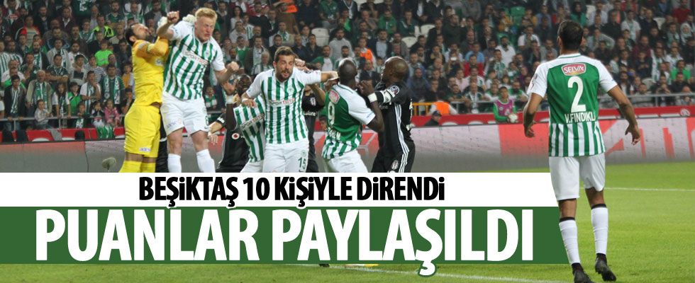 Beşiktaş Konya'dan 1 puanla döndü