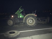 RAMAZAN ÇAKıR - Kamyon Traktöre Çarptı Açıklaması 1 Yaralı