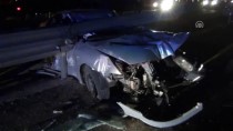Konya'da Otomobil Bariyere Çarptı Açıklaması 1 Ölü, 1 Yaralı