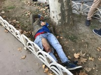 (Özel) Dolmabahçe'de Kaza Yapan Alkollü Motosikletlinin Dünya Umurunda Olmadı