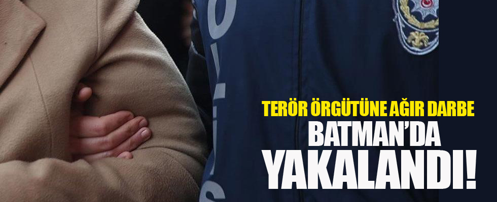 Terör örgütüne darbe! Batman'da yakalandı