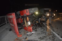 Tokat'ta Otomobil Traktöre Çarptı Açıklaması 2 Yaralı