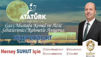 Başkan Bozkurt'un Atatürk'ü Anma Günü Mesajı