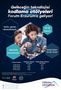 Forum Erzurum Çocukları Geleceğin Teknolojisiyle Buluşturuyor