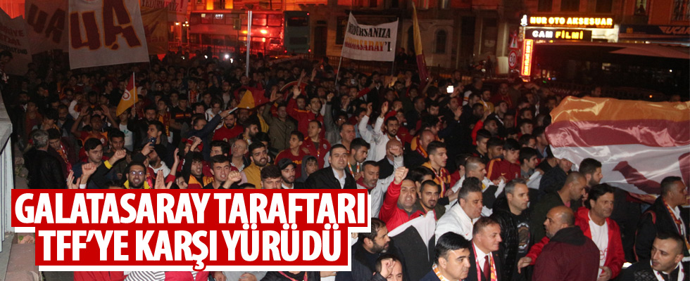 Galatasaray taraftarından TFF'ye tepki