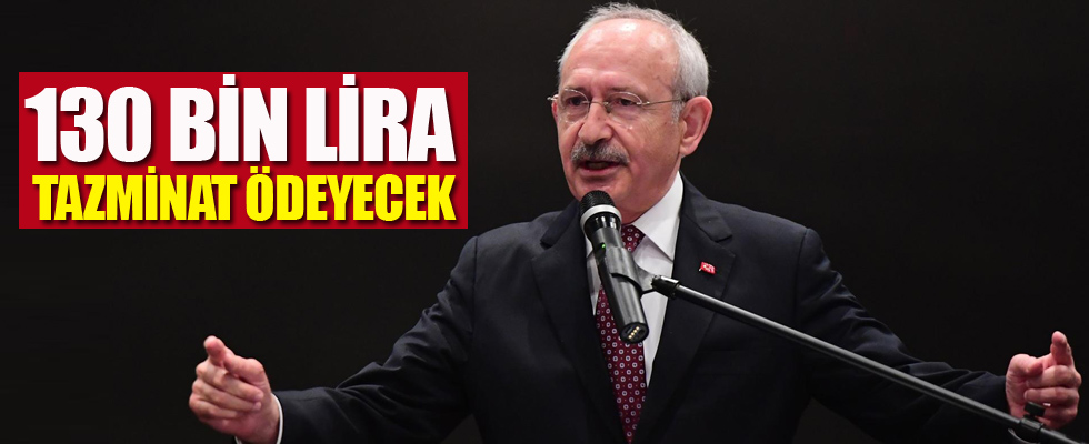 Kılıçdaroğlu, Cumhurbaşkanı Erdoğan'a tazminat ödeyecek
