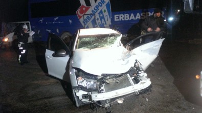 Erbaaspor Kulüp Otobüsü Kaza Yaptı Açıklaması 1 Ölü, 3 Yaralı
