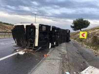 Yolcu Otobüsü Devrildi Açıklaması 25 Yaralı