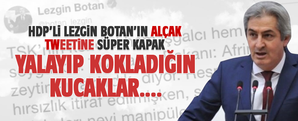 Lezgin Botan'dan alçak tweet!